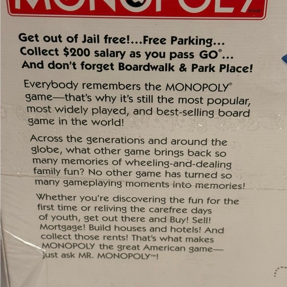 Hasbro Monopoly Board Game 1999 Version New Sealed In Box - Picture 6 of 7
